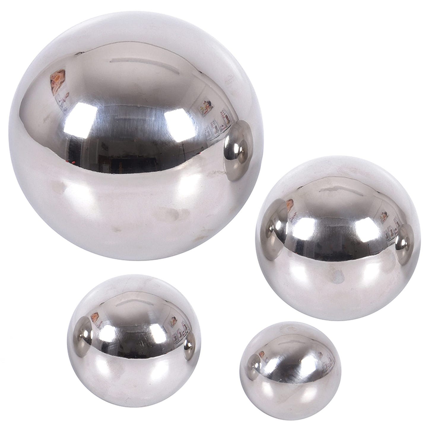 Amazon.com: TickiT - 9322 Sensory Reflective Balls - Set of 4 - Mirrored  Spheres for Babies and Toddlers - Stainless Steel Sensory Balls for  Reflections and Color - For Stylish Nurseries and Bedrooms : Toys & Games