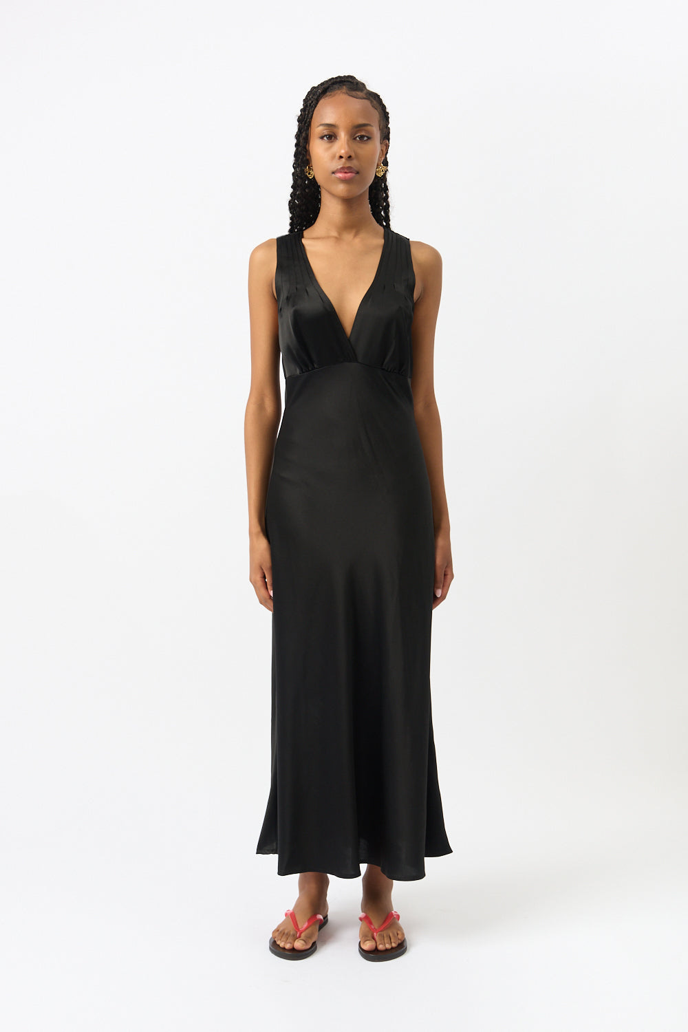 LESET Barb V Slip Dress - Bessette