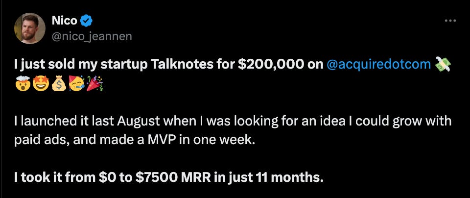Newsletter artwork for “Buy & Sell AI Startups: from $1K TO $100M”