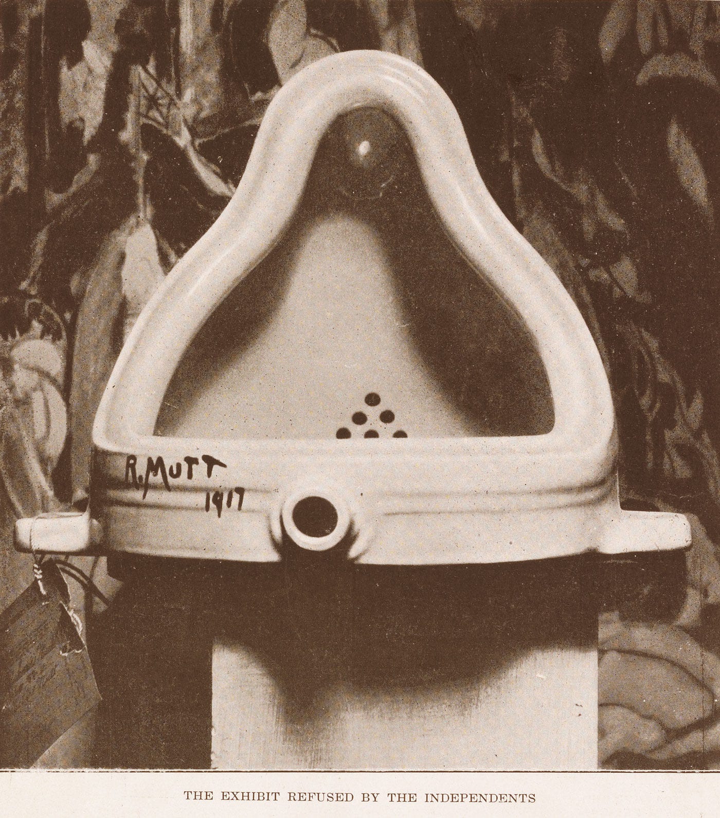 Fountain urinal Marcel Duchamp 1917