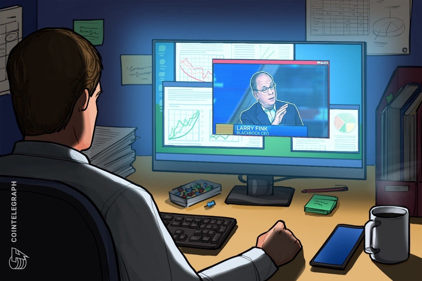 BlackRock’s Fink calls Bitcoin an ‘asset of fear,’ softens crypto stance