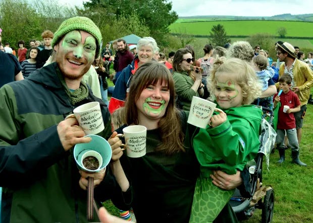 Folks from all walks of life fill up the village of Blackawton in all sorts of fancy costumes, competing for the prize of Champion Charmer