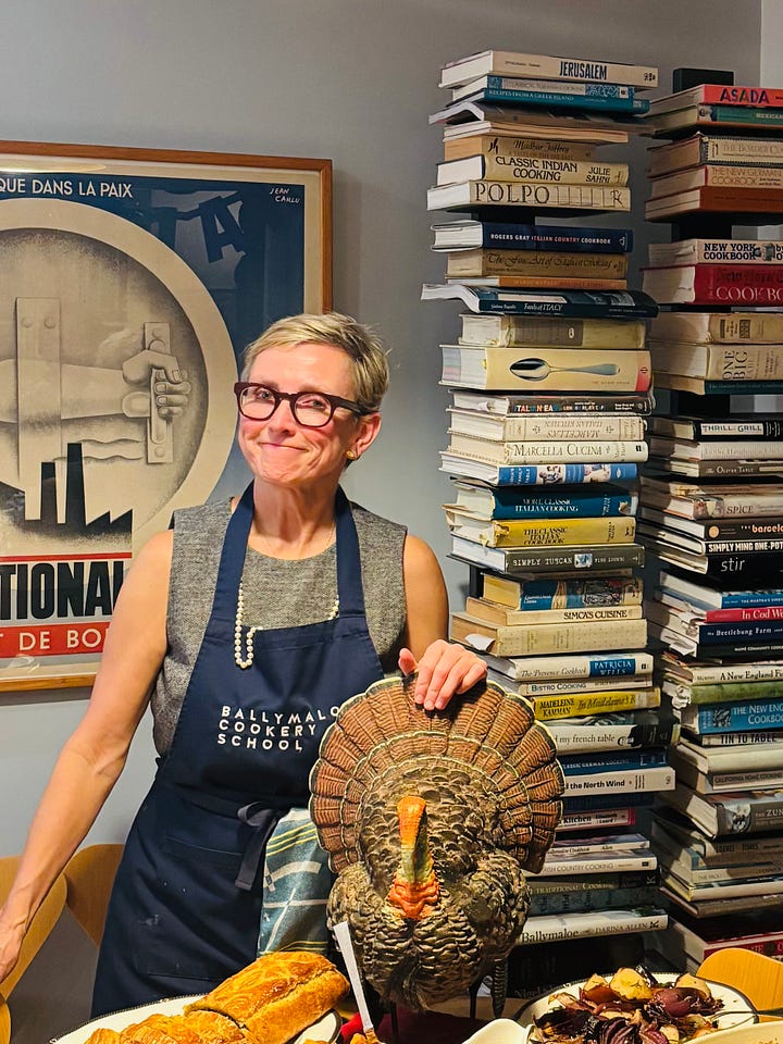 We are thankful for Kathleen who gave us this magnificent turkey, whom we've named Tom, natch.