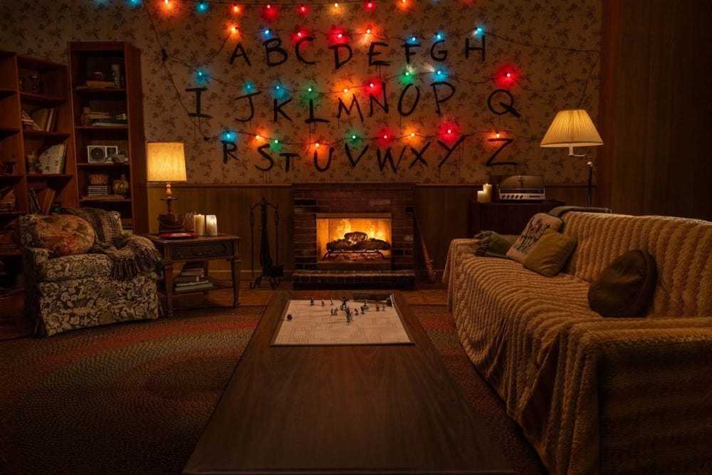 Netflix Yule Log Stranger Things Fireplace