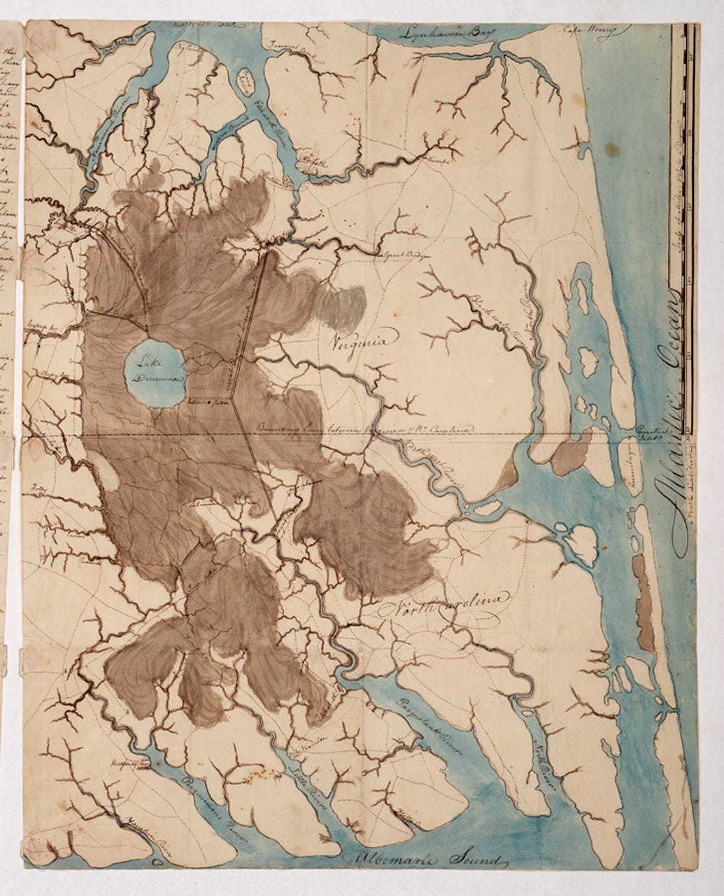 sketch map of the great dismal swamp