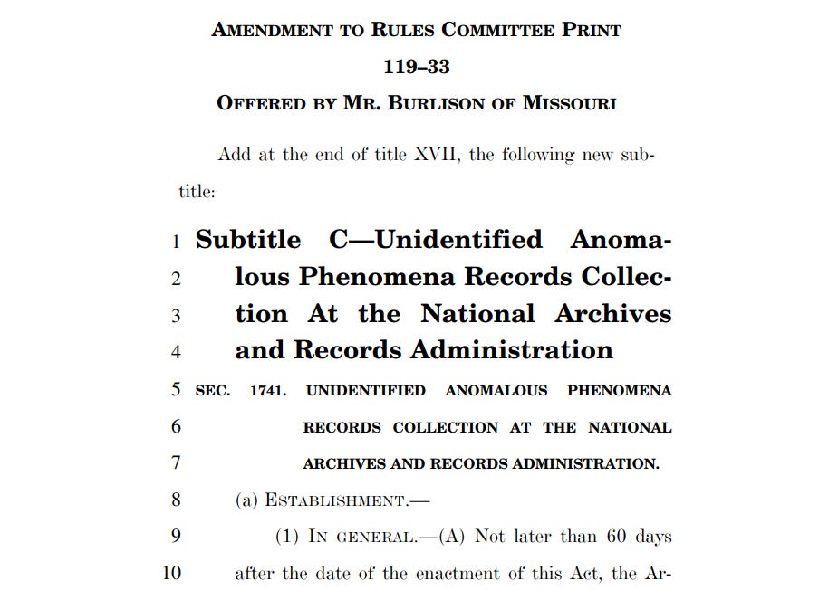 Congress Wants a UAP Watchdog That Can Follow the Files Into Private Companies