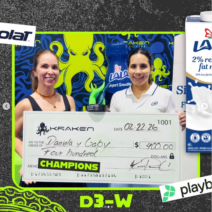 D1 and D3-W Champions at Kraken Padel Club USPA 250 Tournament