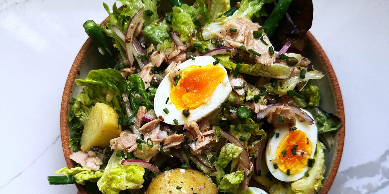 tuna niçoise salad + a very dijon vinaigrette 