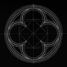 Study / Gothic Quatrefoil Ruler and compass construction Pen on paper 2023  #geometry #quatrefoil #gothic #clover #symmetry #architecture  #gothicarchitecture #design #rulerandcompass #create #homegrowngeometry