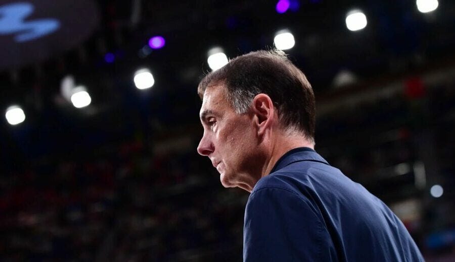 Las palabras de Georgios Bartzokas tras la derrota del Olympiacos ante el  Real Madrid en el 3er partido