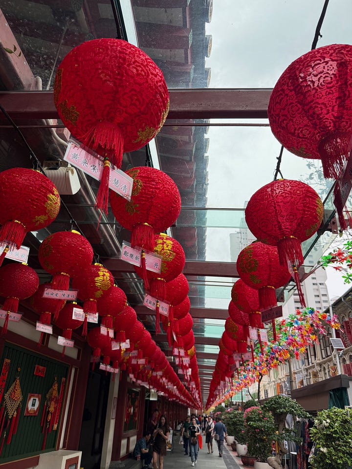 pictures from a Buddhist temple in Singapore
