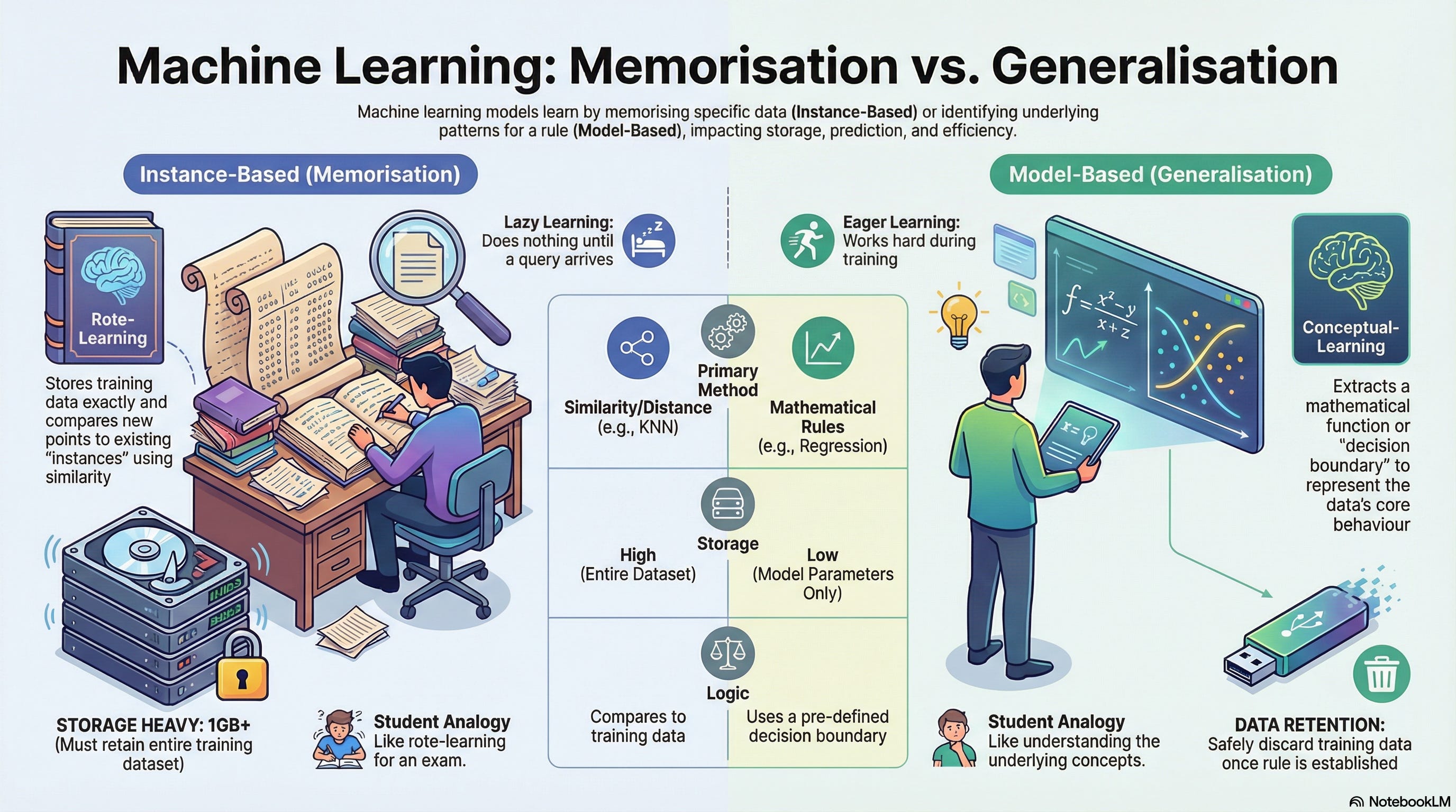 Instance-Based Learning vs Model-Based Learning (Machine Learning)