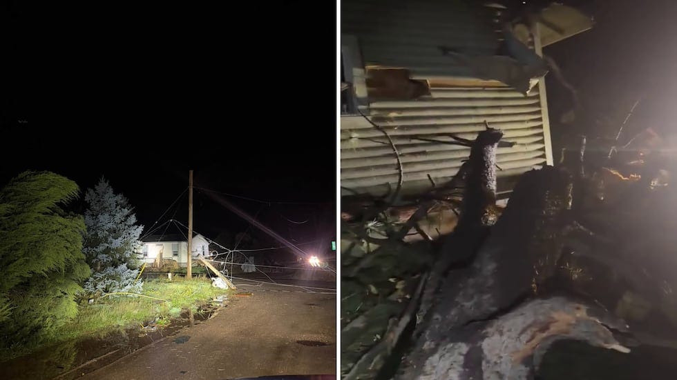 Residents describe a sudden burst of violent wind and flying debris that lasted less than a...