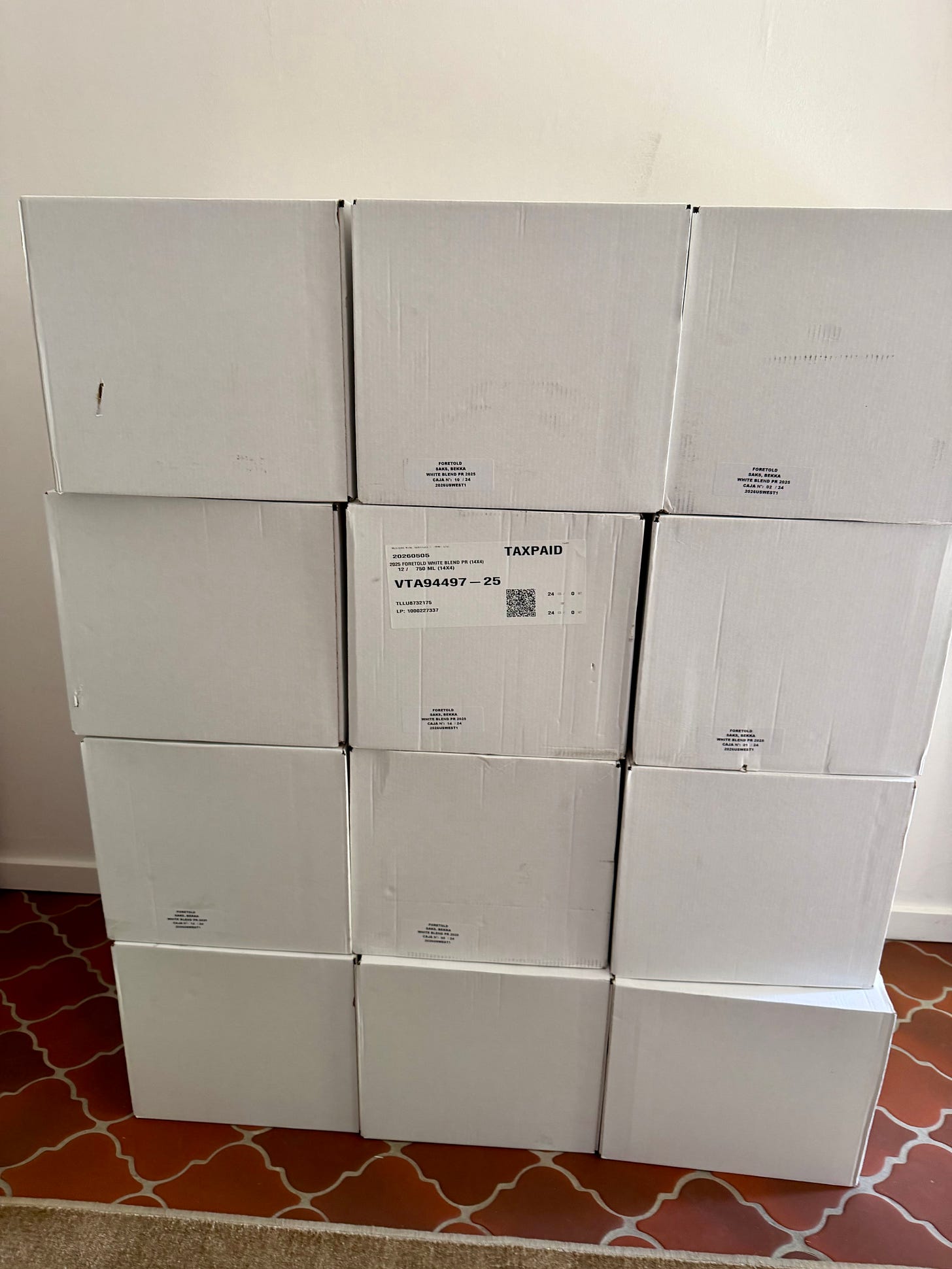 Cases of wine Cases of wine