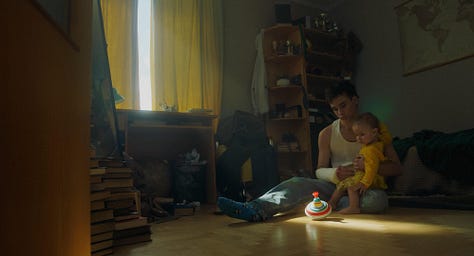 Five stills from the short film Mažoji
