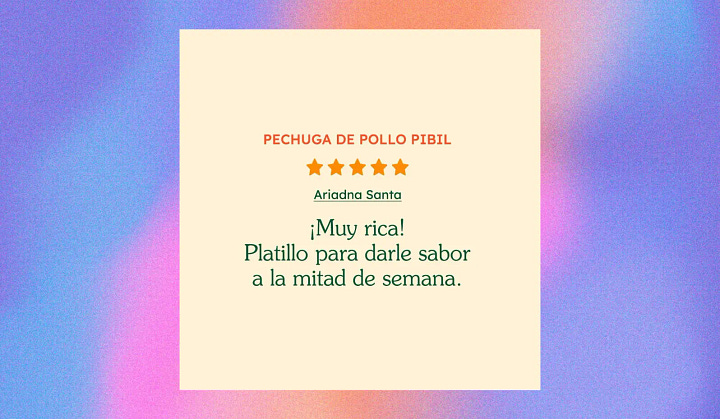 Comentario de un cliente contento.