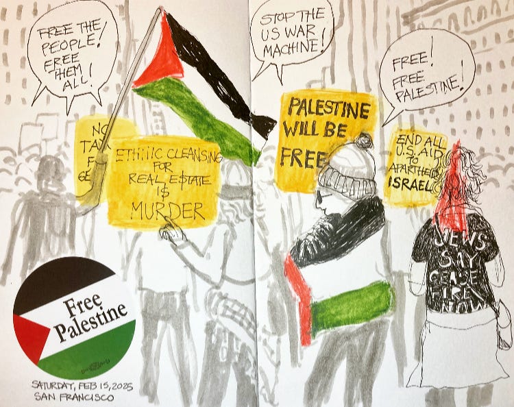 Drawing For Insurrection How to Sketch a Protest - Cathy Raingarden's Sketchbook