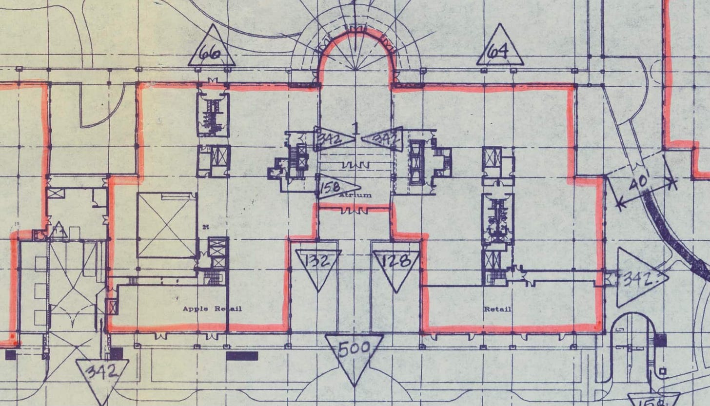 An Apple R&D Campus drawing from 1991.