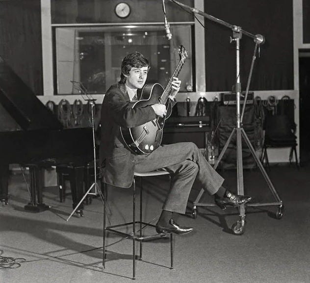 Jimmy Page posing in the studio Jimmy Page posing in the studio