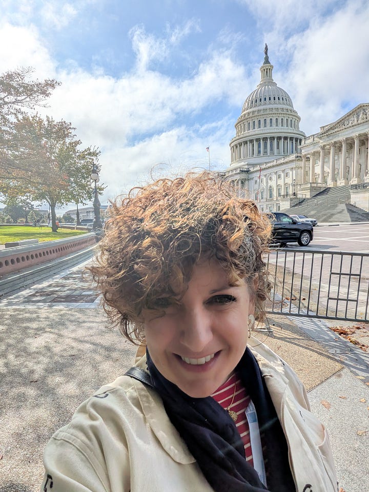 Mica in front of the capital building in Washington, DC