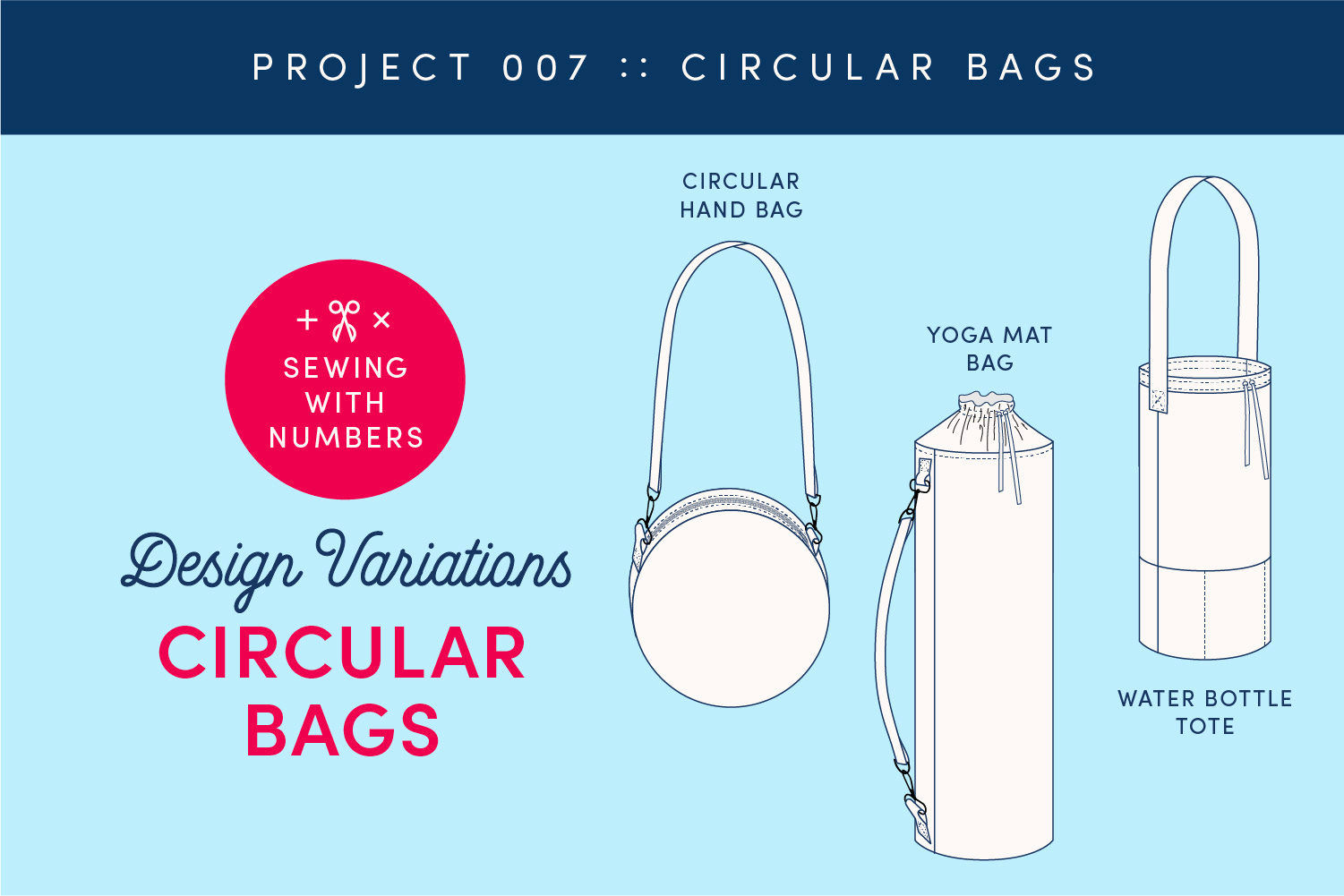 Circular Bag Design Variations - Sewing With Numbers