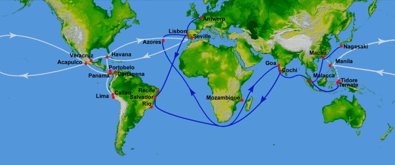 File:16th century Portuguese Spanish trade routes.png File:16th century Portuguese Spanish trade routes.png