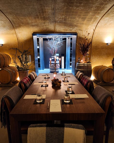 Luxury winery tour, beautiful cellar, vineyard soil, and Oregon wine country hospitality