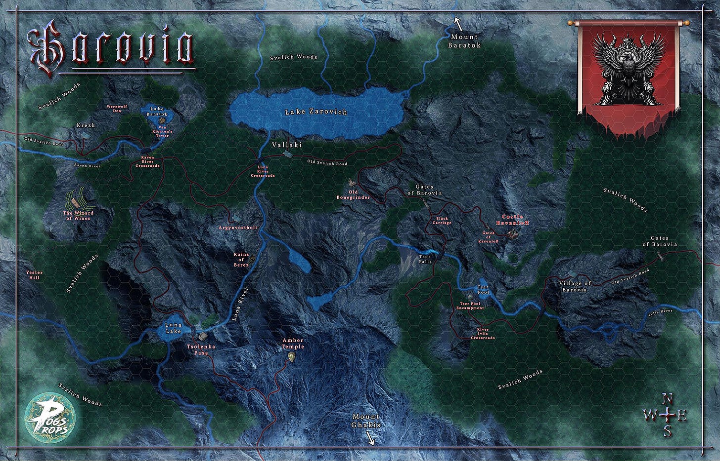 r/CurseofStrahd - Map of Barovia