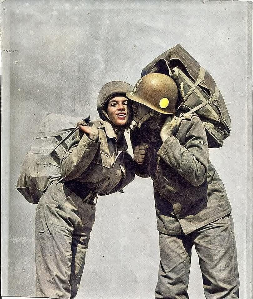 Chief of Staff Saad Al-Shazly with his daughter Shahdan, Egypt's first female paratrooper, May 1971.