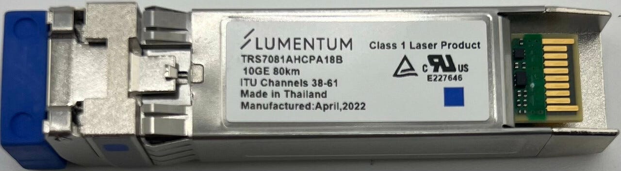 LUMENTUM TRS7081AHCPA18B ENHANCED TUNABLE 10G 80KM OPTICAL TRANSCEIVER | MDG Sales, LLC LUMENTUM TRS7081AHCPA18B ENHANCED TUNABLE 10G 80KM OPTICAL TRANSCEIVER | MDG Sales, LLC