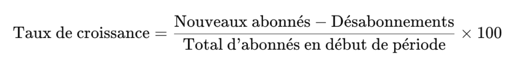 calcul méthode taux de croissance
