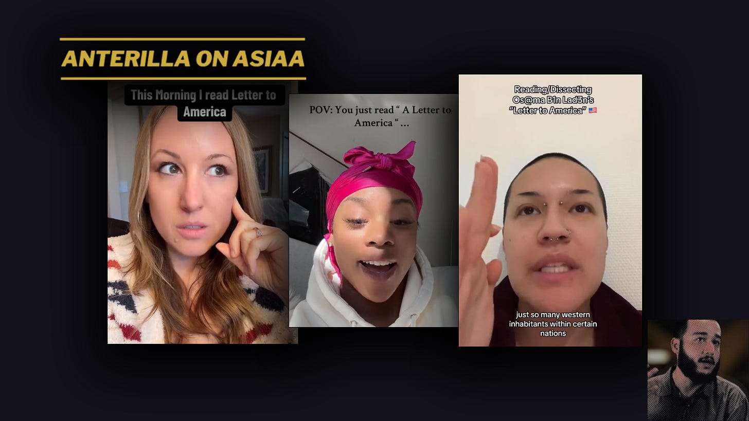 Länsimaalaiset “wokettajat” tekivät videoita TikTokiin, joissa kertoivat ymmärtävänsä ja sympatisoivansa Osama Bin Ladenin tavoitteita ja oikeutuksia teoilleen.