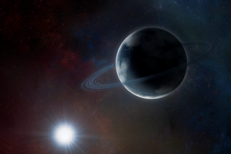 Planet and star image Planet and star image