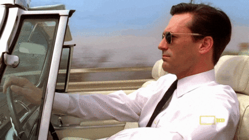 Driving jon hamm gif Driving jon hamm gif