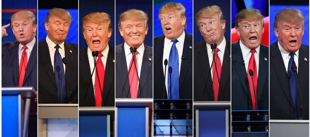 All of Donald Trump's personalities come out in final debate 2016 images All of Donald Trump's personalities come out in final debate 2016 images