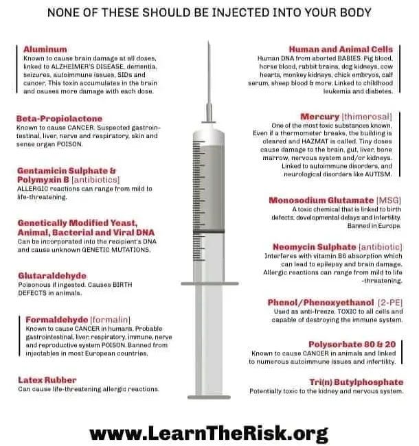 No Need for Any More "Vaccinations"!
