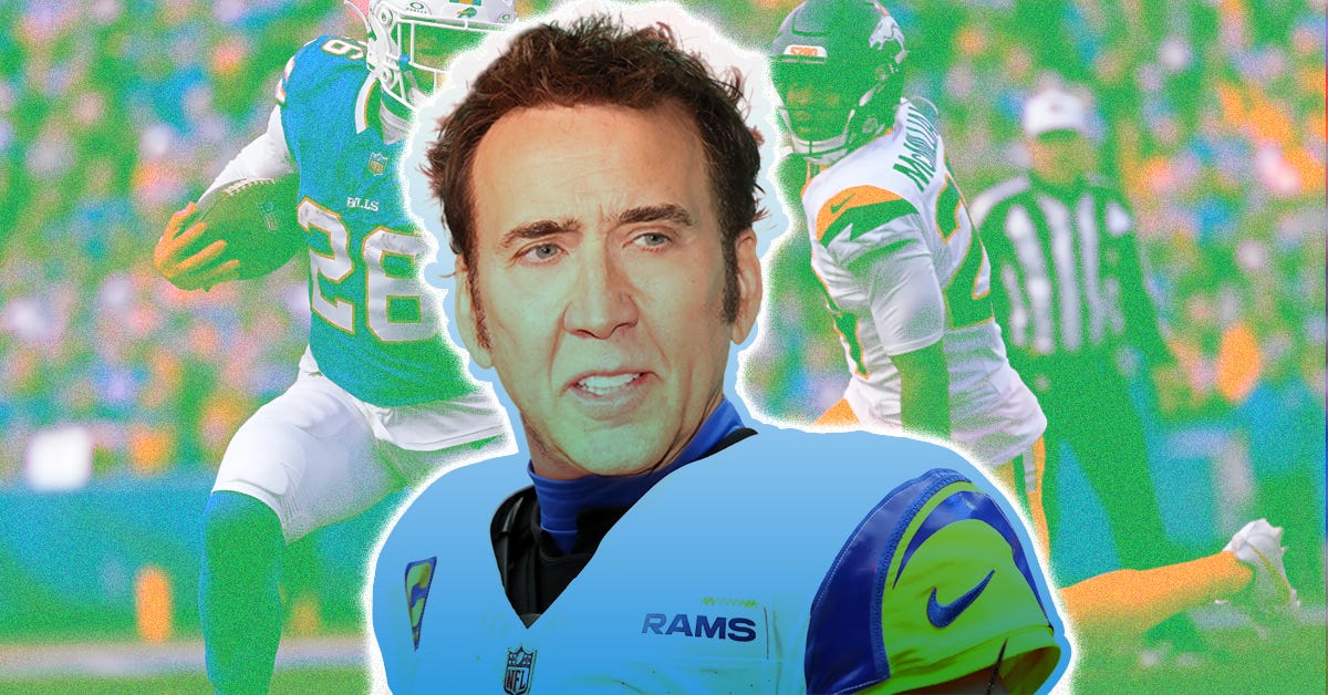 Jeremy Keys NFL Playoff Teams as Nic Cage Movies - by Jeremy Keys
