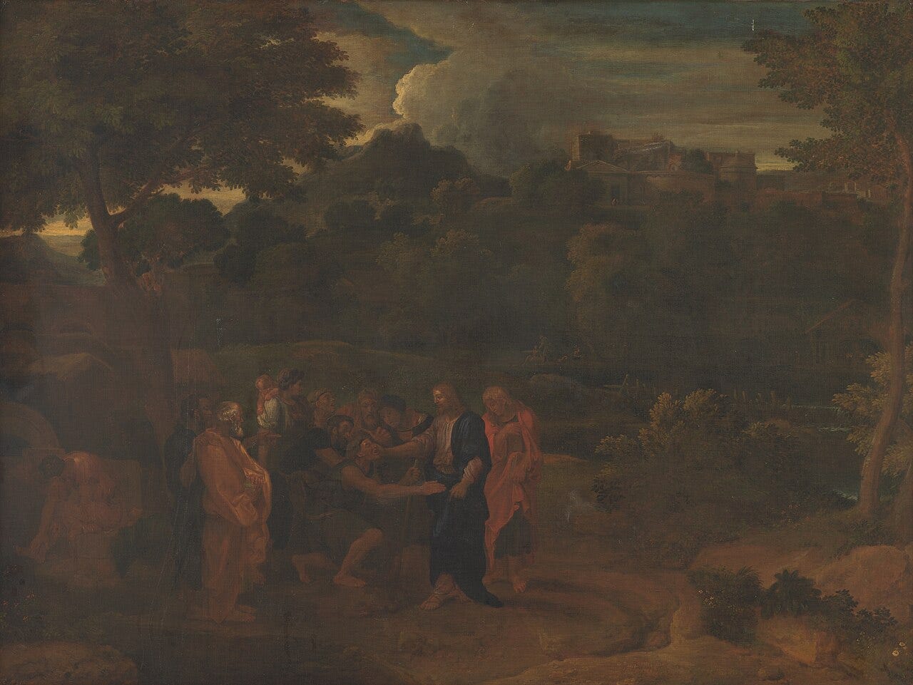 Christ healing blind men