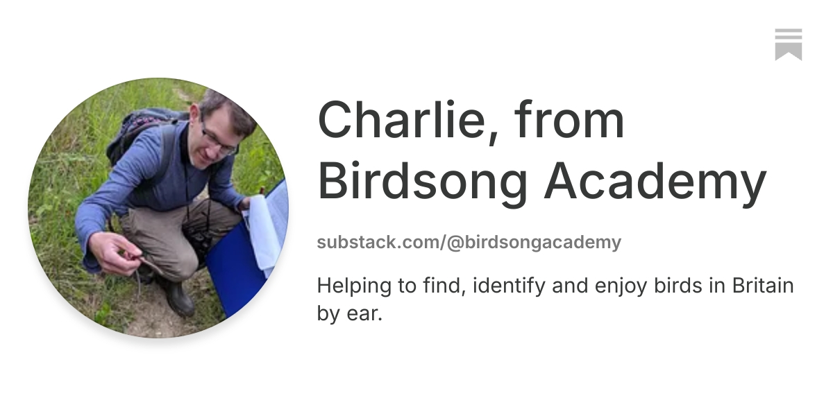Charlie, from Birdsong Academy | Substack