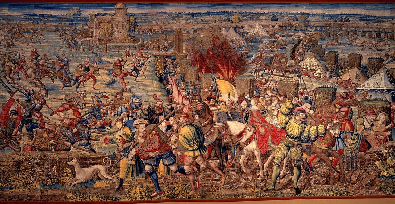 Renaissance battle tapestry of Pavia Renaissance battle tapestry of Pavia