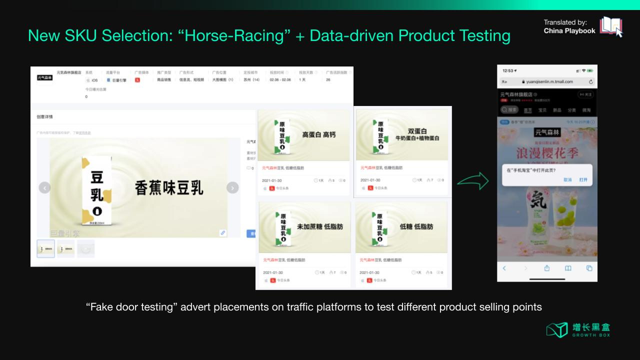 Ad Placement Test to test different product selling points