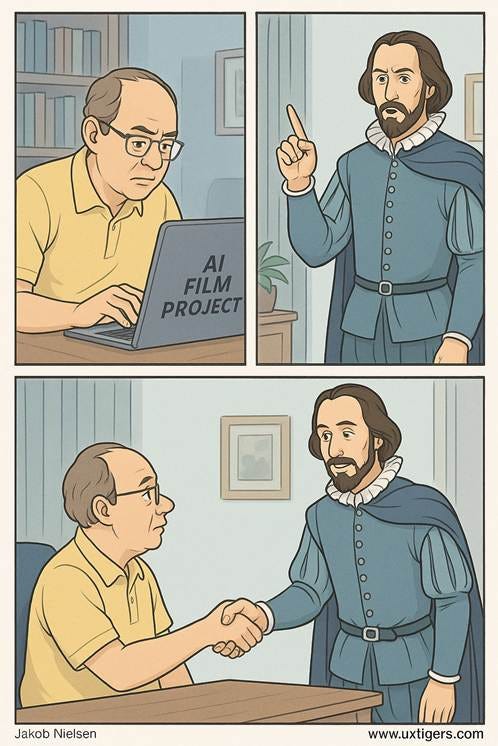 A comic page of two people

AI-generated content may be incorrect.