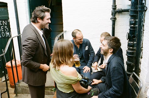 People celebrating a wedding
