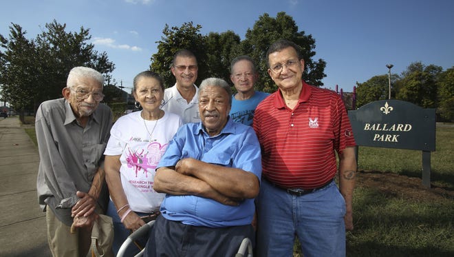 The Guess siblings, left to right: William Guess, 86, Shirley Crowe, 78, Carey Guess, 70, Wellington Guess, 82, Emory Guess, 80, and Harold Guess, 83. They belong to a family that has roots in the Smoketown neighborhood that date back to the 1920s. Their mother, Willie Leola McQuany-Guess, was politically active and instrumental in having vacant land turned into Ballard Park for Smoketown children around the 1940s. Oct. 6, 2016 The Guess siblings, left to right: William Guess, 86, Shirley Crowe, 78, Carey Guess, 70, Wellington Guess, 82, Emory Guess, 80, and Harold Guess, 83. They belong to a family that has roots in the Smoketown neighborhood that date back to the 1920s. Their mother, Willie Leola McQuany-Guess, was politically active and instrumental in having vacant land turned into Ballard Park for Smoketown children around the 1940s. Oct. 6, 2016