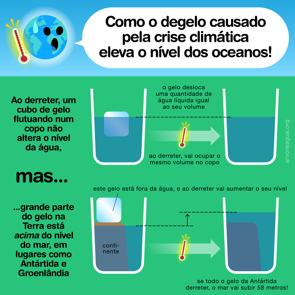 Criosfera e o efeito cascata do derretimento do gelo