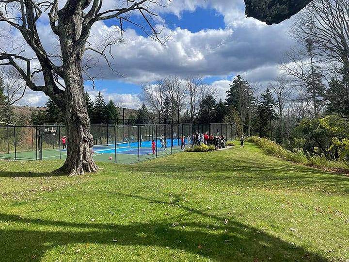 Padel courts at Brook Bound Inn in Vermont