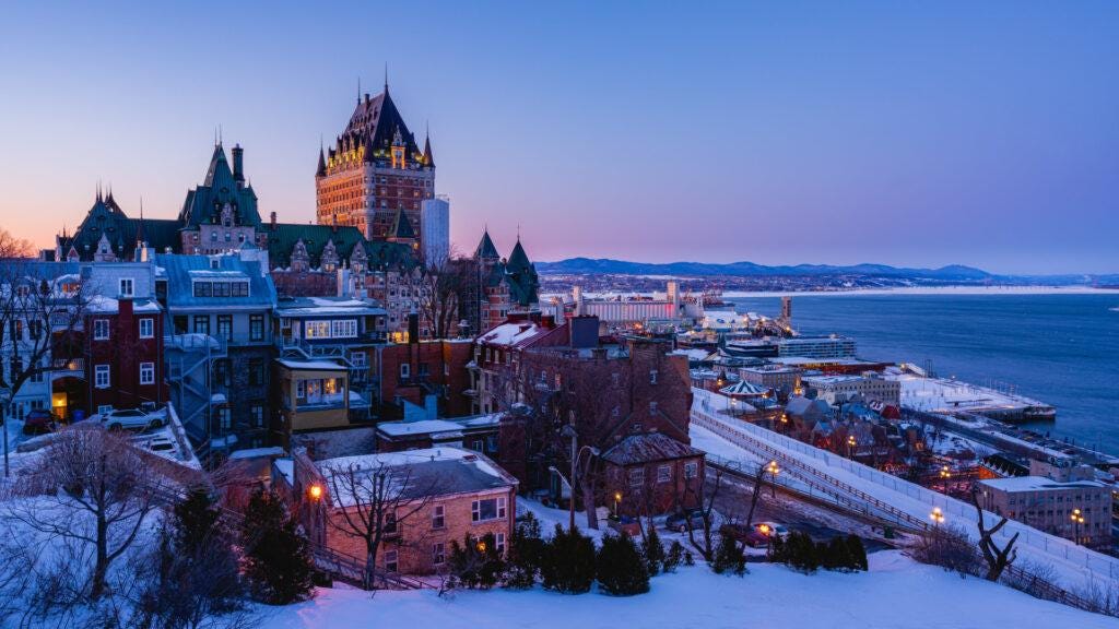 Frontenac Quebec Canada Saint Lawrence River Kvebek Kanada Reka Sviato Frontenac Quebec Canada Saint Lawrence River Kvebek Kanada Reka Sviato