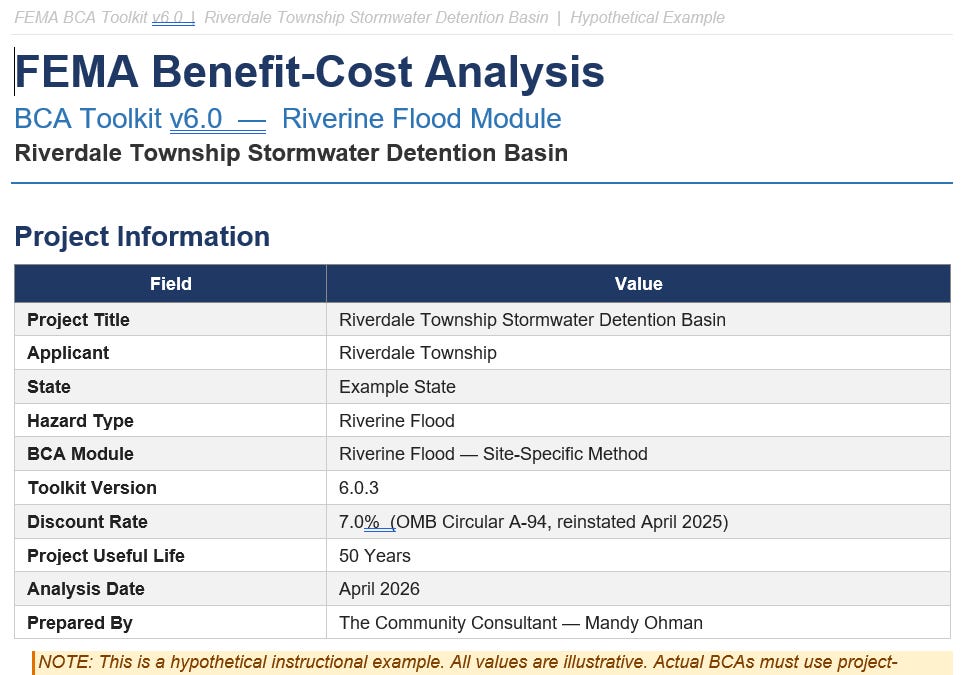 Fema Risk Analysis Formulas FEMA BRIC: A Guide to Writing a Benefit-Cost Analysis
