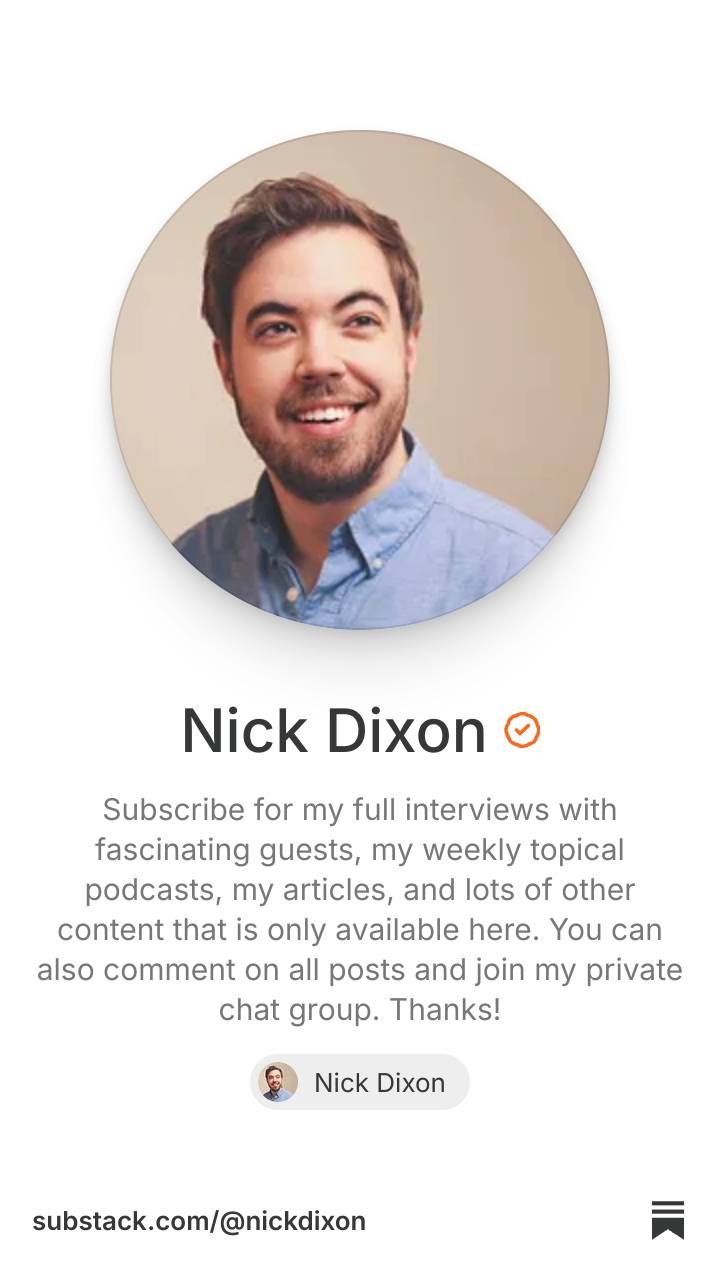 Nick Dixon | Substack