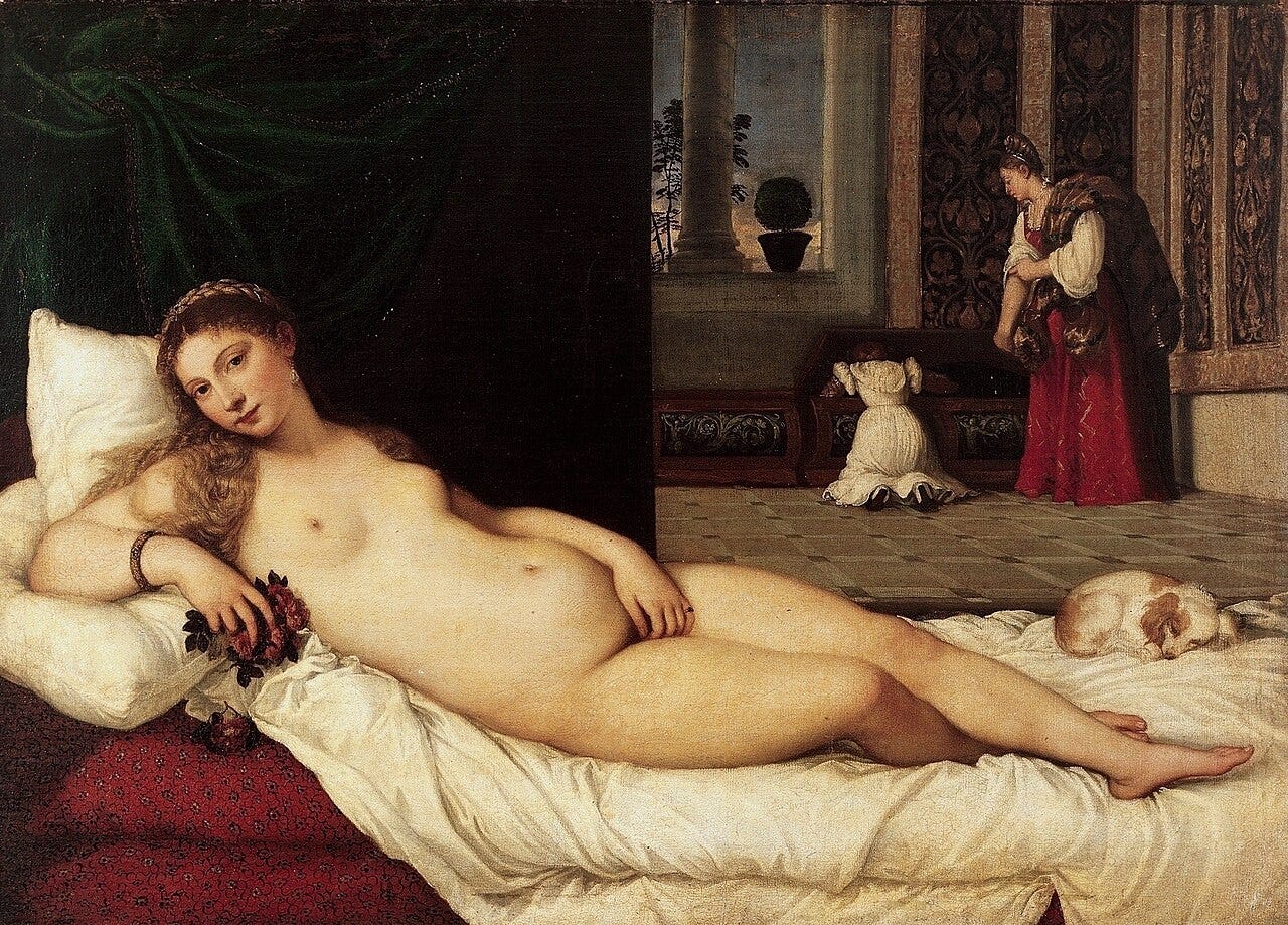 Titian, Venus of Urbino, 1534 Titian, Venus of Urbino, 1534